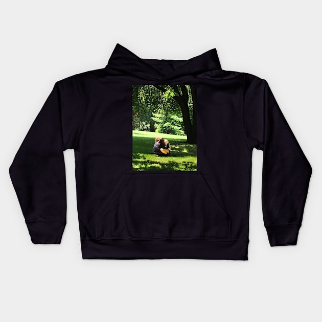 A Tender Moment Shared Kids Hoodie by rozmcq